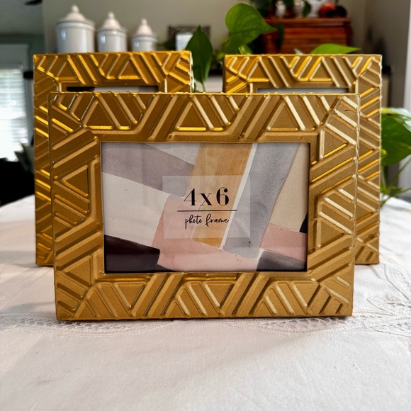 Set of 3 Metal frames Hobby Lobby Gold Table Decor Frame 8”x 6” - Picture 5 of 8